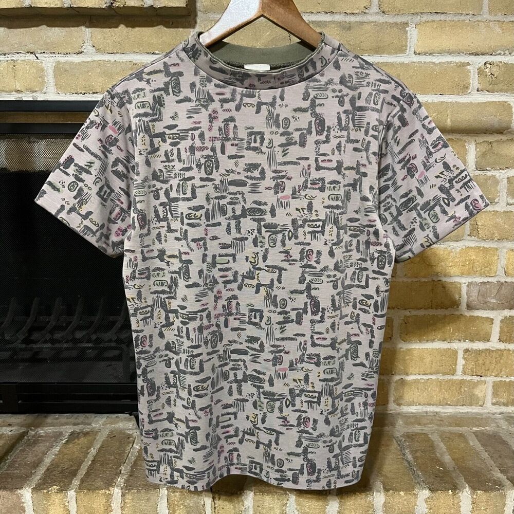 Vintage 80's H&H Beach Surf Printed T Shirt Size Medium